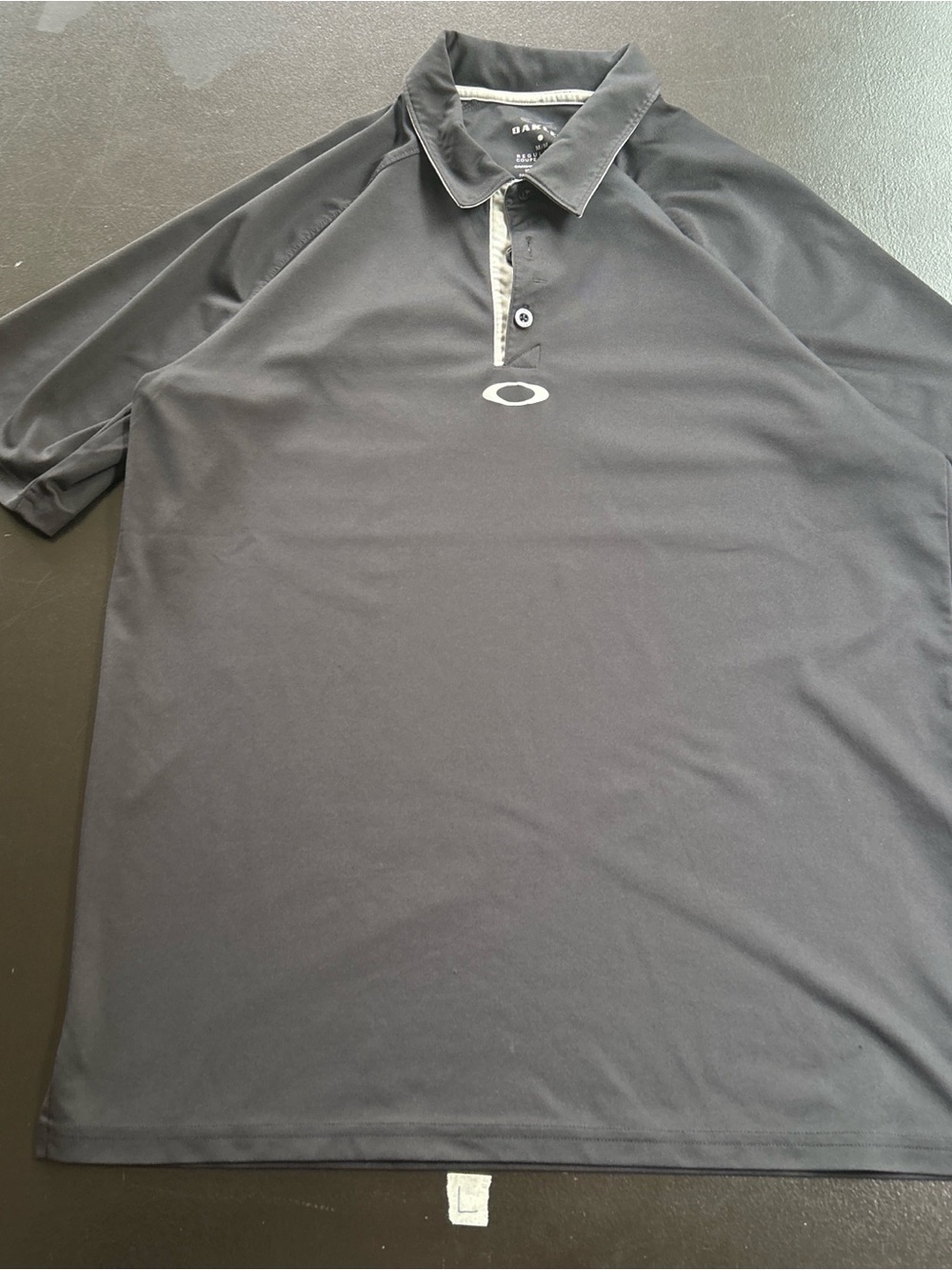 Oakley Men's Black Polo with Contrast Trim